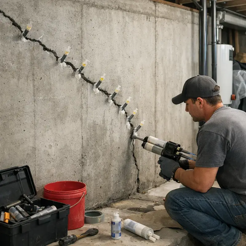Basement Wall Crack Repair Rockville