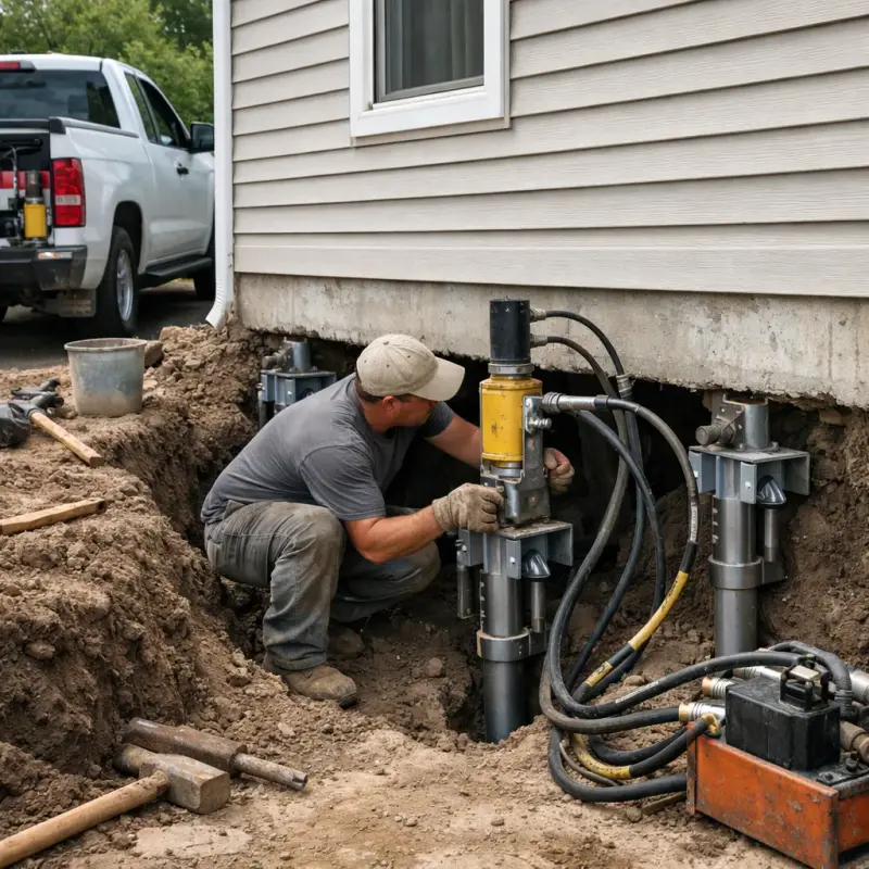 Helical Pier Installation Rockville